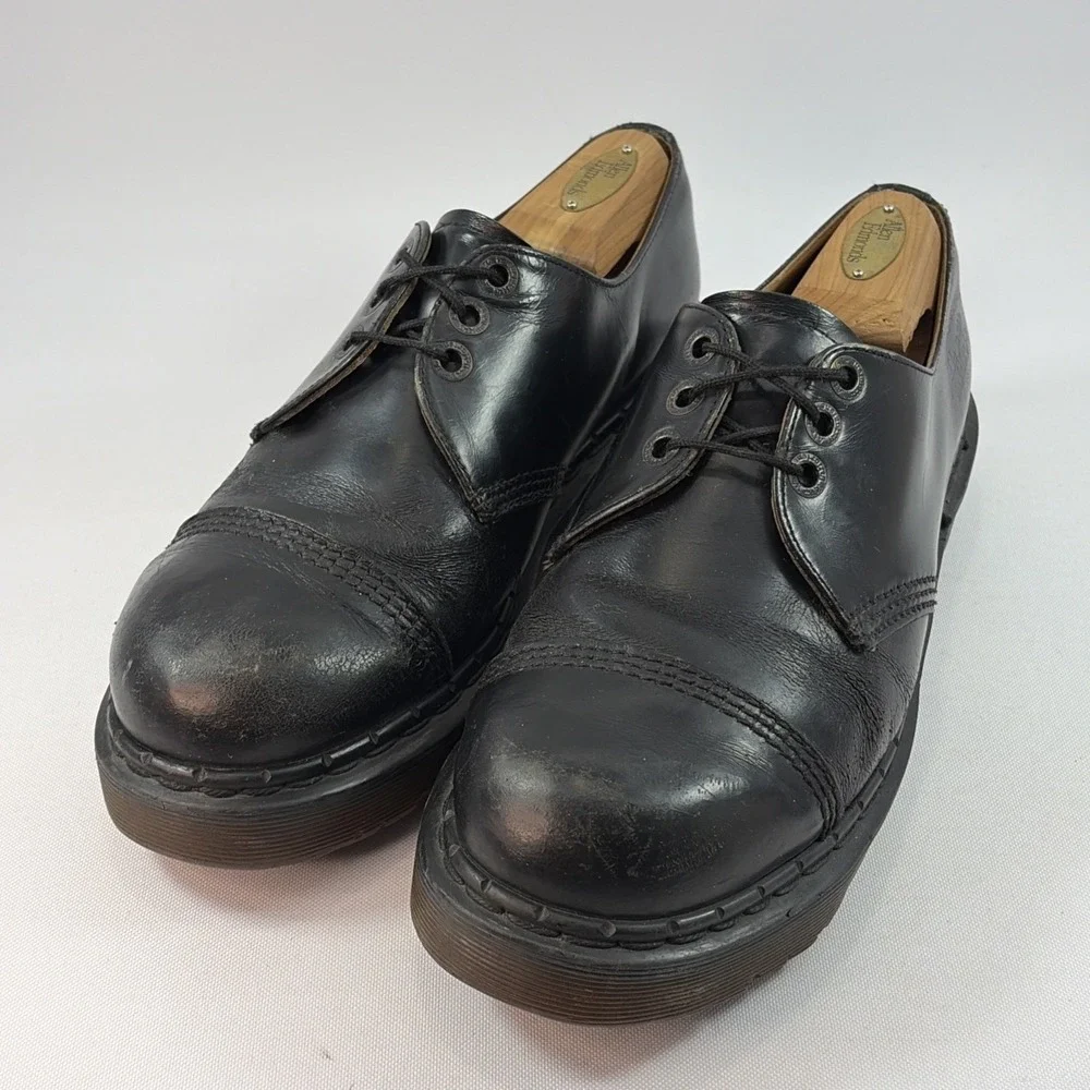Vintage Dr. Martens Made In England 8266 Cap Toe Shoes Men's Sz UK9 US10 Leather
